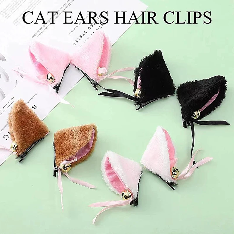 Аниме Ушки Котика Cat Ear Hair Clips Anime Cosplay Cat Ears Costume