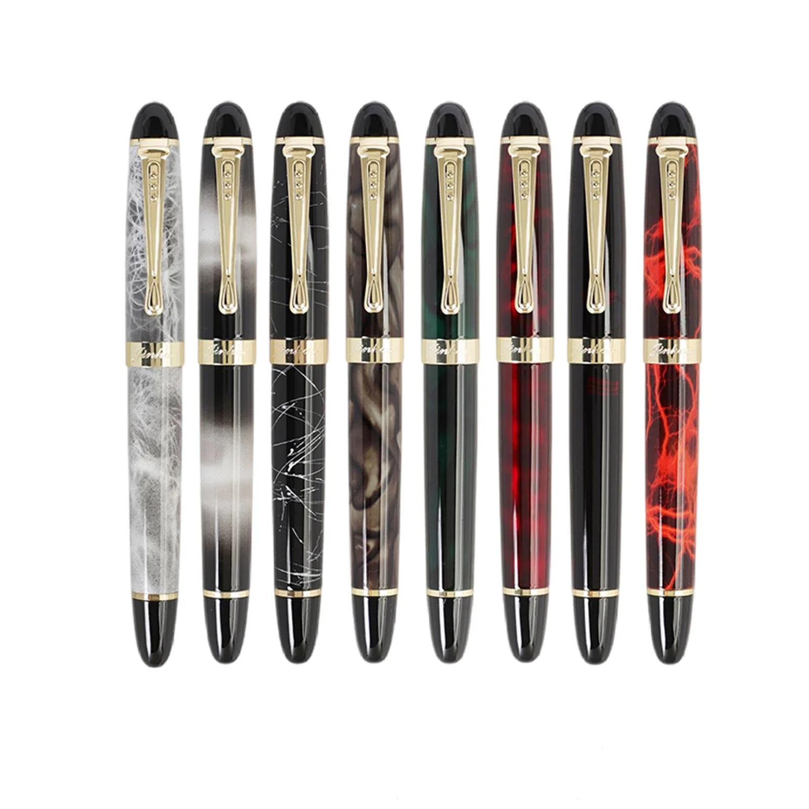 New Jinhao X450 Luxury Fountain Pen beautiful High Quality Metal Inking Pens smooth writing Office School Supplies gifts pen 5