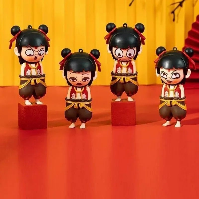 Ne Zha 2 Press To Change Face 4 Expressions Action Figures Funny