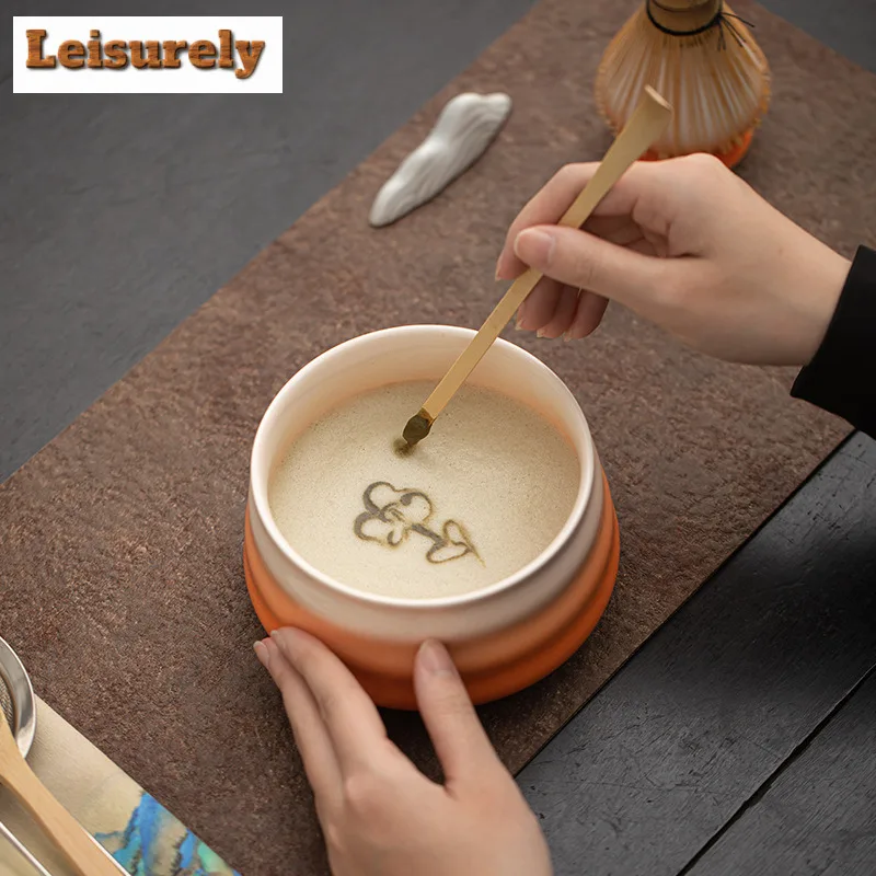 Japanese Thread Matcha Tea Set Safe Bamboo Whisk Teaspoon Tea Sets Matcha Bowl Matcha Whisk Holder For Tea Lovers Tea-maker Tool