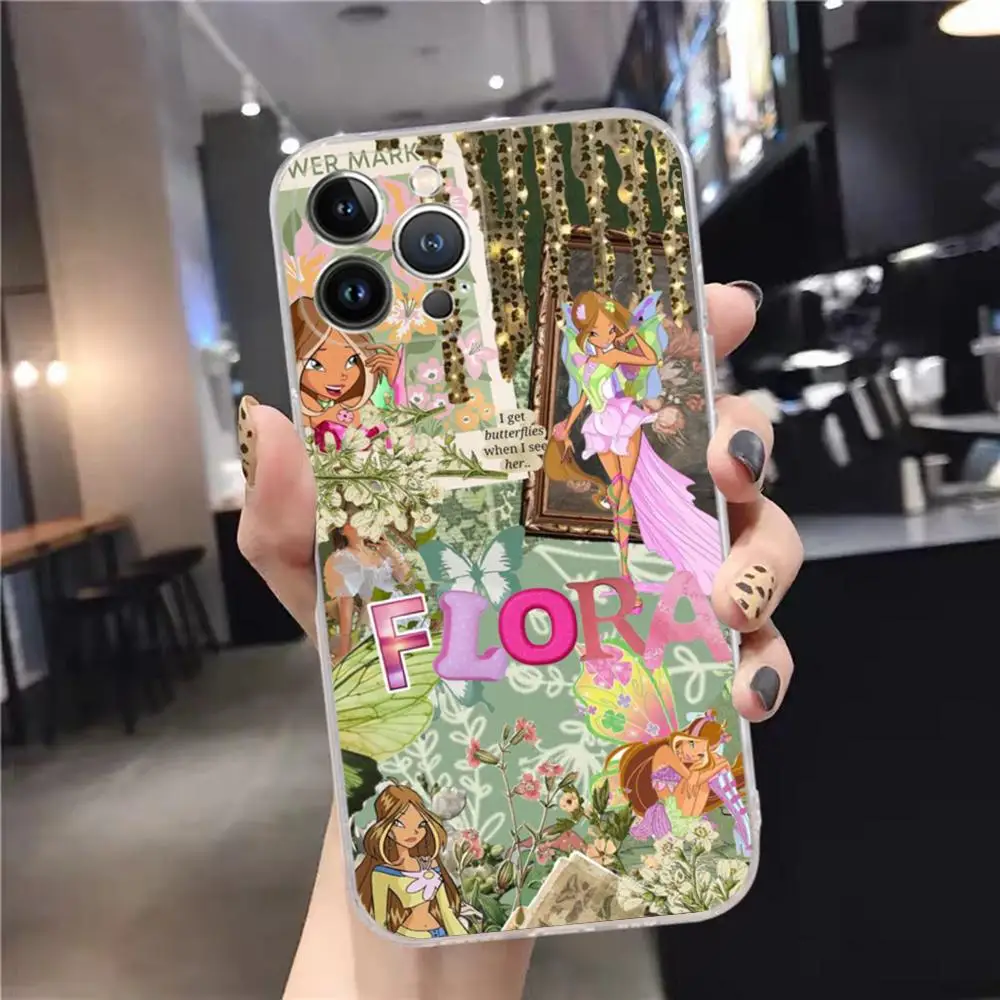 thumbnail image 1 of Funda de teléfono w-winx c-clubs para niña, carcasa para iPhone 15, 14, 11, 12, 13, Mini Pro, XS Max, 6, 7, 8 Plus, X, XR, SE, 2020, 1 of 4
