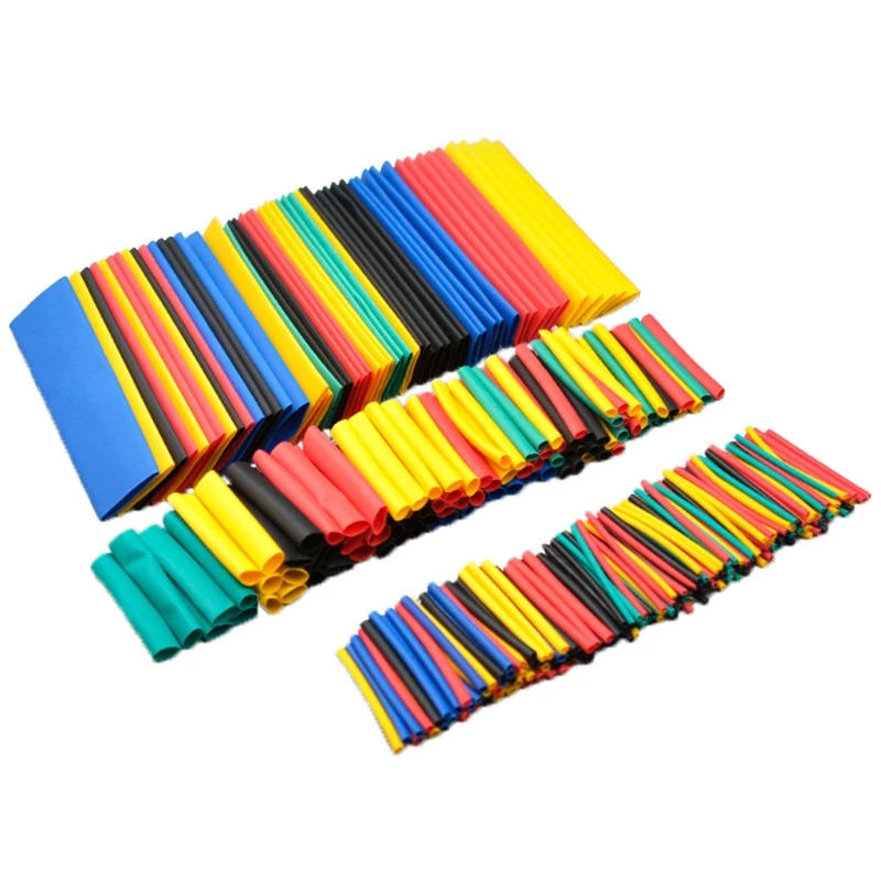 164 Pcs Heat Shrink Tube Kit Insulation Sleeving Electrical Wire Cable Wrap Assortment Kit With Case Shrink Ratio 2:1 heat shrink tubing