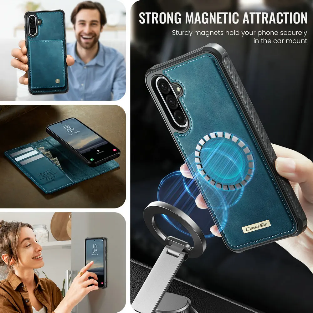Premium Detachable 2-in-1 Magnetic Leather Wallet Case
