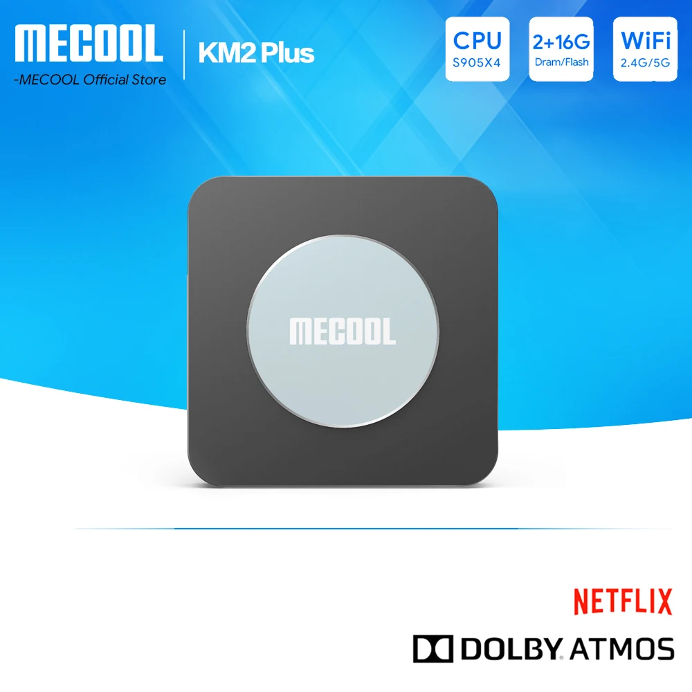 MECOOL  Android TV Box KM2 Plus 4K Amlogic S905X4 2G DDR4 Ethernet WiFi Multi-streamer HDR 0 TVBOX Home Media Player Set Top Box