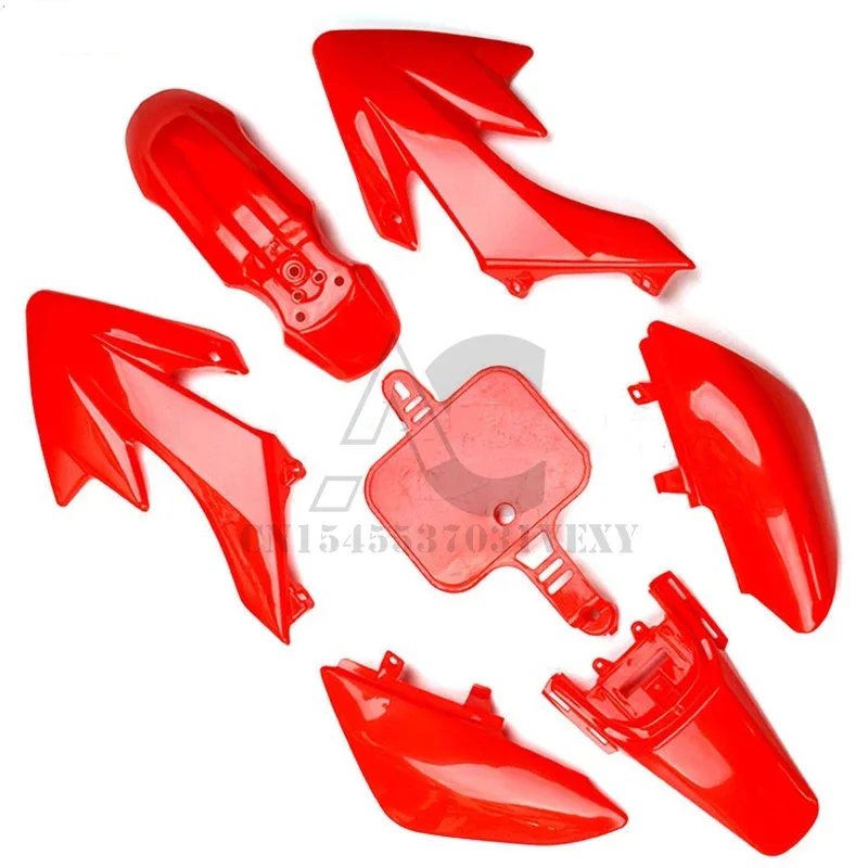 Carbon Fiber Pattern Plastic body Covers fender Mudguard kits for HONDA CRF50 style Dirt Pit Bike Spare Parts motorcycle fairing