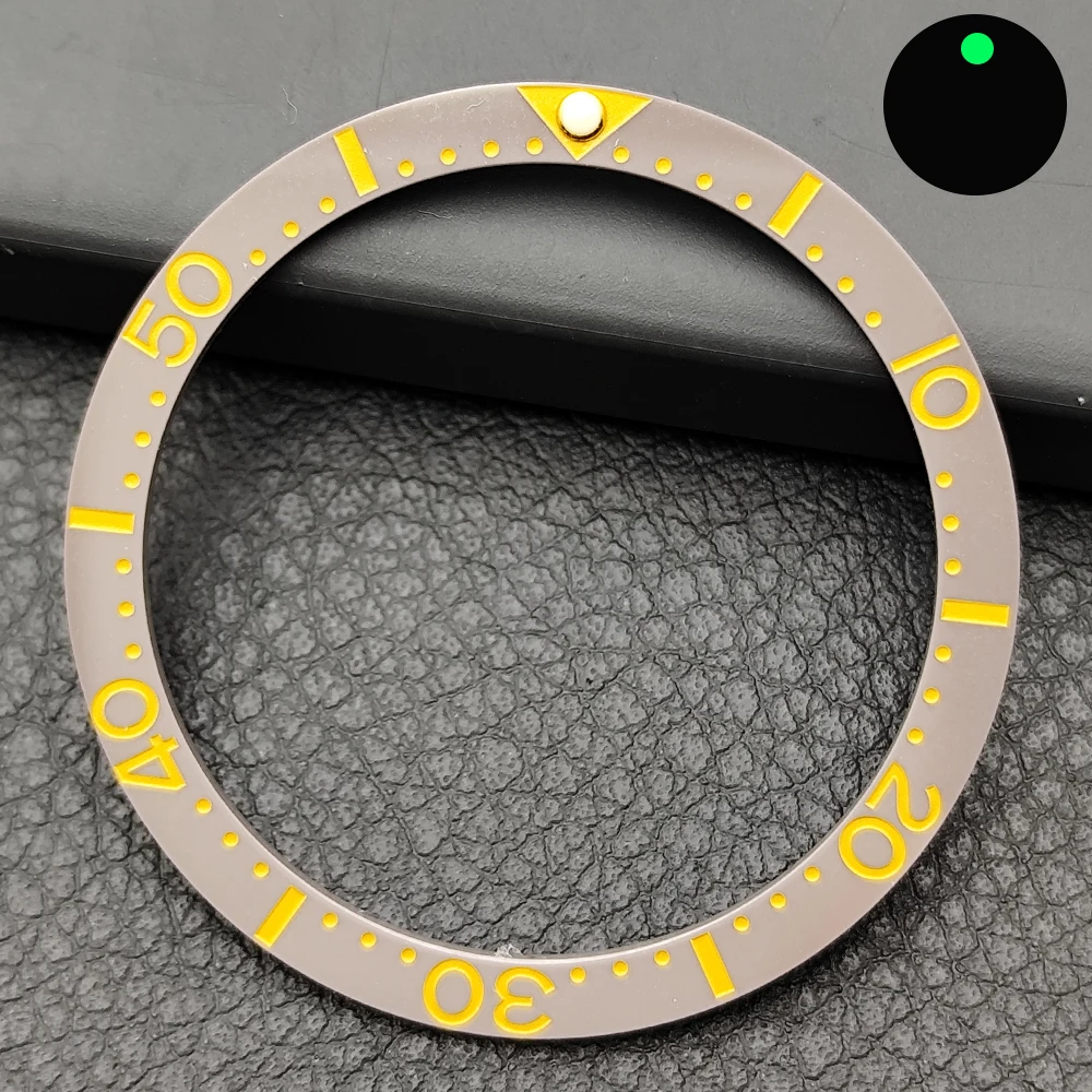 Fashionable Flat Aluminum/Ceramic Watch Bezel Insert - Men's 38mm Watch Accessory