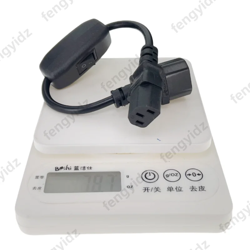 C14-C13 Extension Power Cord IEC 320 C13 Female to C14 Male with 10A On/Off Switch Power Adapter Cable 1pcs power cable,power cord