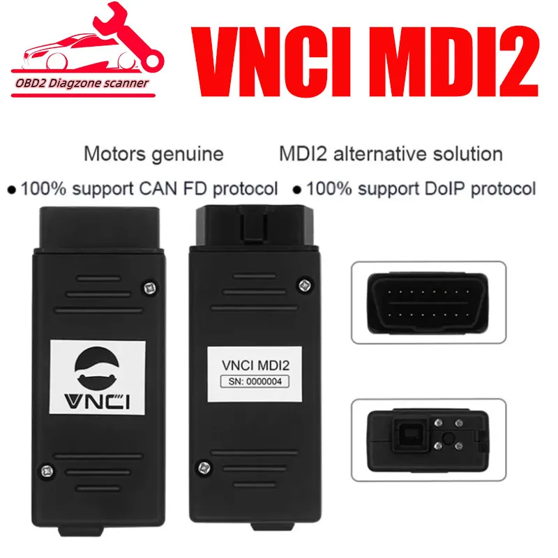 

VNCI MDI2 CAN FD DOIP Car Auto Diagnostic Interface for GM Compatible with Techline Connect (TLC) Software VNCI 6154A VCM3