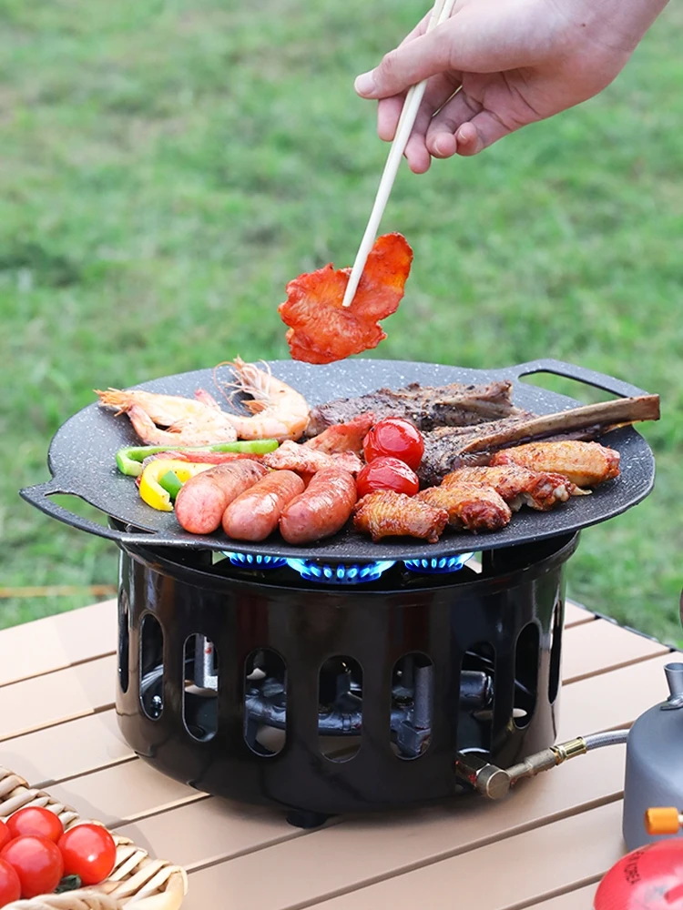 Stuck furnace gas cooktop 16KW Camping gas stove portable Outdoor camping equipment Home appliances Butane Cooktop stove