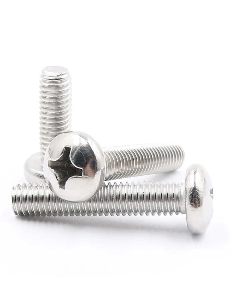 100 Vis à Tête Plate Cruciforme 6#-32x1'' - Inox 304 - Lot Uxcell - Boulons Machine