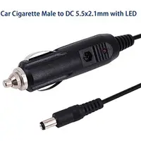 Câble d'alimentation Portable pour prise allume-cigare de voiture 12V, avec connecteur DC 5.5mm x 2.1mm, câble d'extension pour chargeur de voiture, tendance 5