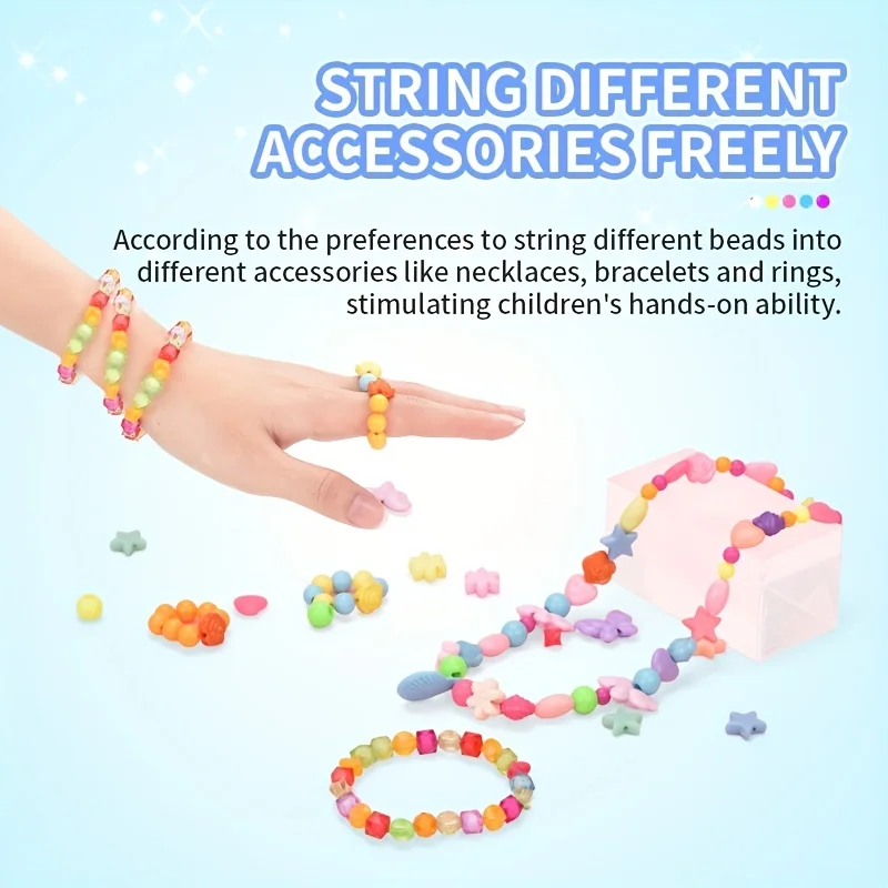 150pcs Charm Bracelet Making Kit Including Beads Chains DIY Craft For Girls Christmas Birthday Gift Set jewellery making kit friendship bracelet making kit beaded jewelry kit beaded bracelet set