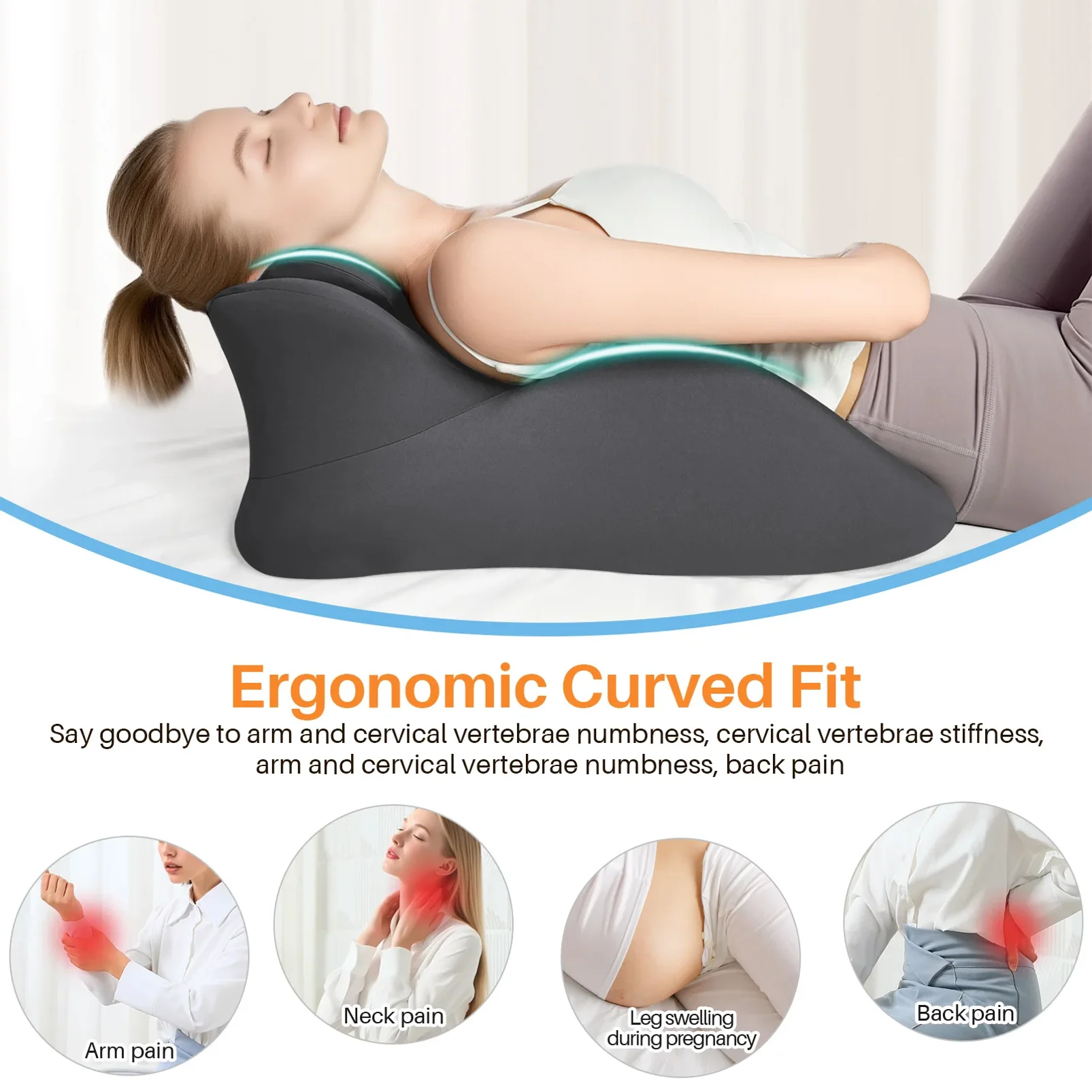 Ergonomic Memory Foam Pillow 4