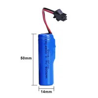 3.7V 800mah 14500 AA Rechargeable Battery for Remote Control Toys Helicopter Car Train Motorcycle Toy Car Batteries SM plug 6