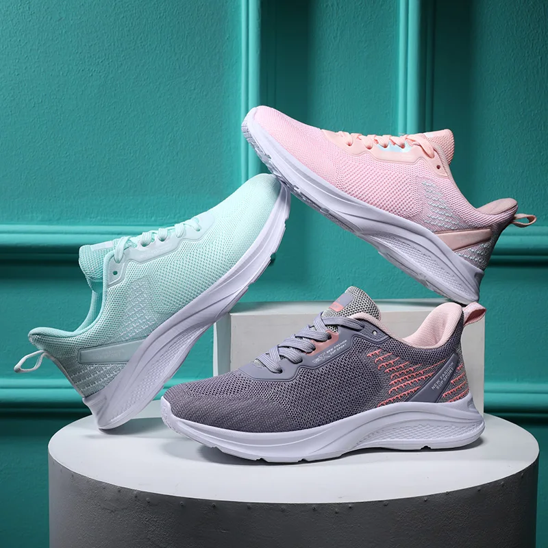 SportRunningShoesWomenAirMeshBreathableWalkingWomenSneakers
