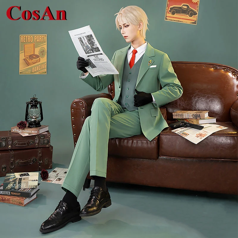 

CosAn Hot Anime SPY FAMILY Loid Forger Cosplay Costume Fashion Handsome Business Suits Activity Party Role Play Clothing S-XL