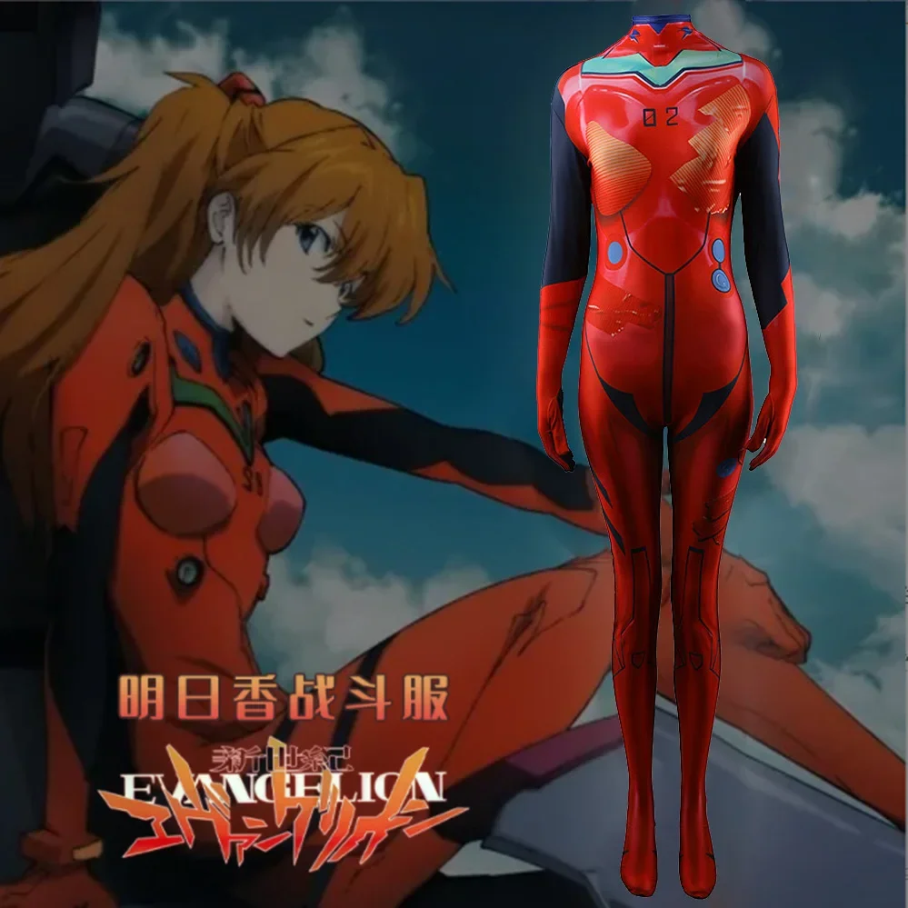 Japanse Anime Evangelion Halloween Vrouwen Cosplay Asuka Langley Soryu Tokyo Ayanami Rei Kostuum Schooluniform Fantasy Kostuums