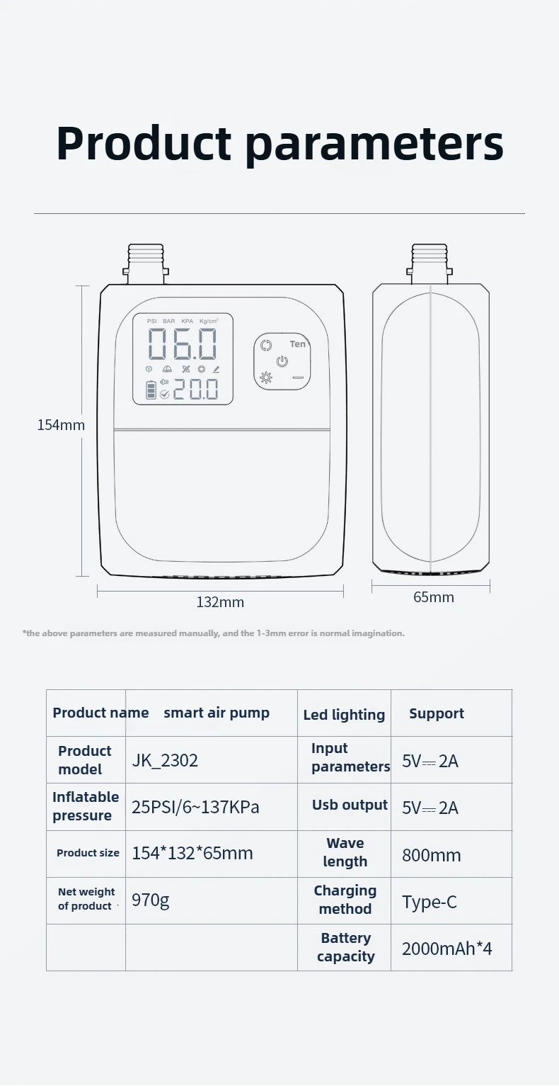 EAFC Tragbare 25PSI Elektrische Paddleboard Pumpe Wiederaufladbare SUP Pumpe Dual Bühne Inflation Tragbare Elektrische Pumpe Für Kajaks SUP – Detail 16