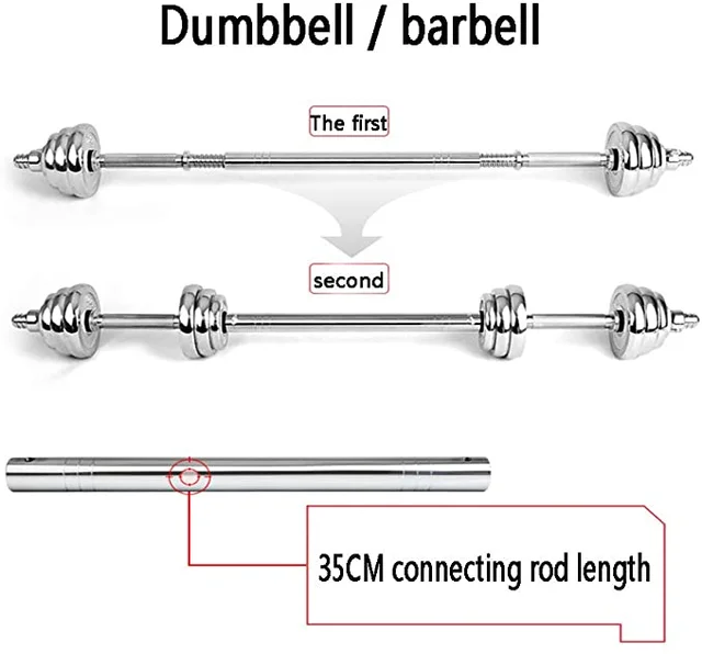 Chrome Adjustable Dumbbell Set 15kg 3