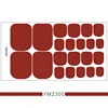 Baking Free European and American Solid Color Toenail Stickers  Waterproof Fashion Nail Stickers Manicure Decals 5