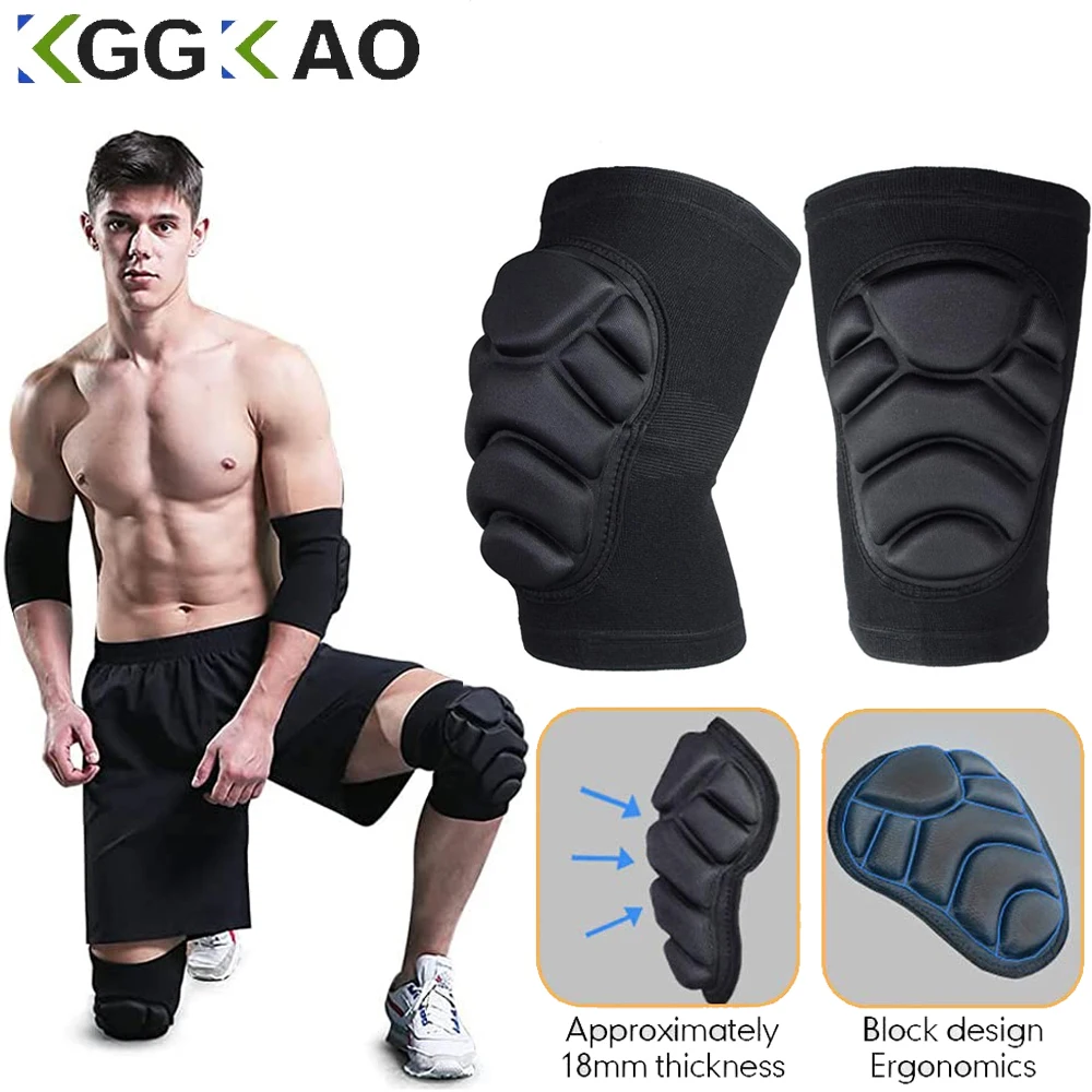 Compression Knee Brace 1 Pair Knee Elbow Pads Support for Cycling Snowboard Roller Skating Skateboard Extreme Sports