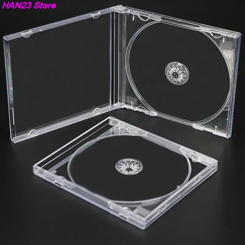 1PC Plastic DVD Case Portable CD Storage Box CD Package Case Durable DVD Box Thicken Single Disc Storage cd dvd storage bag,cd dvd storage case