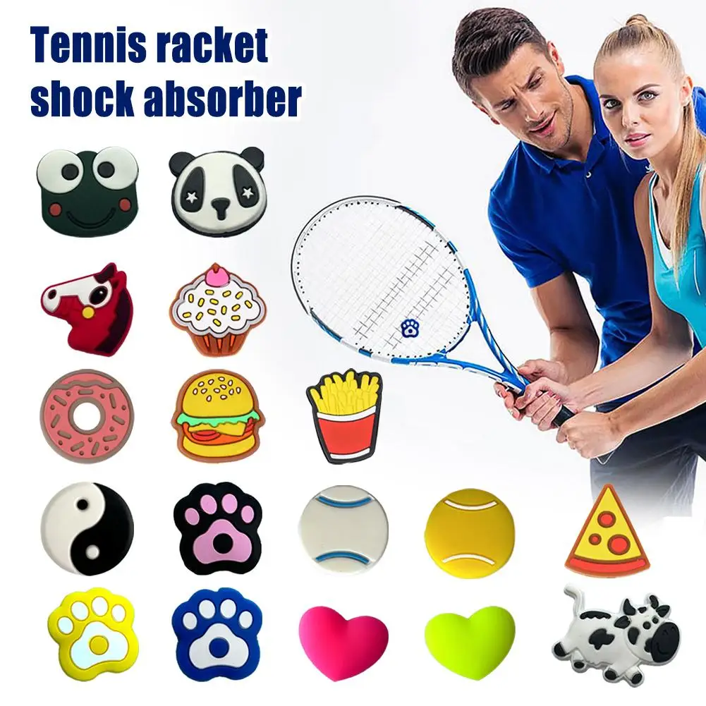 Cute Silicone Tennis Vibration Dampeners Tennis Racket Anti Damper Vibration Racquet Accessories 3 5PCS Tennis Accessories
