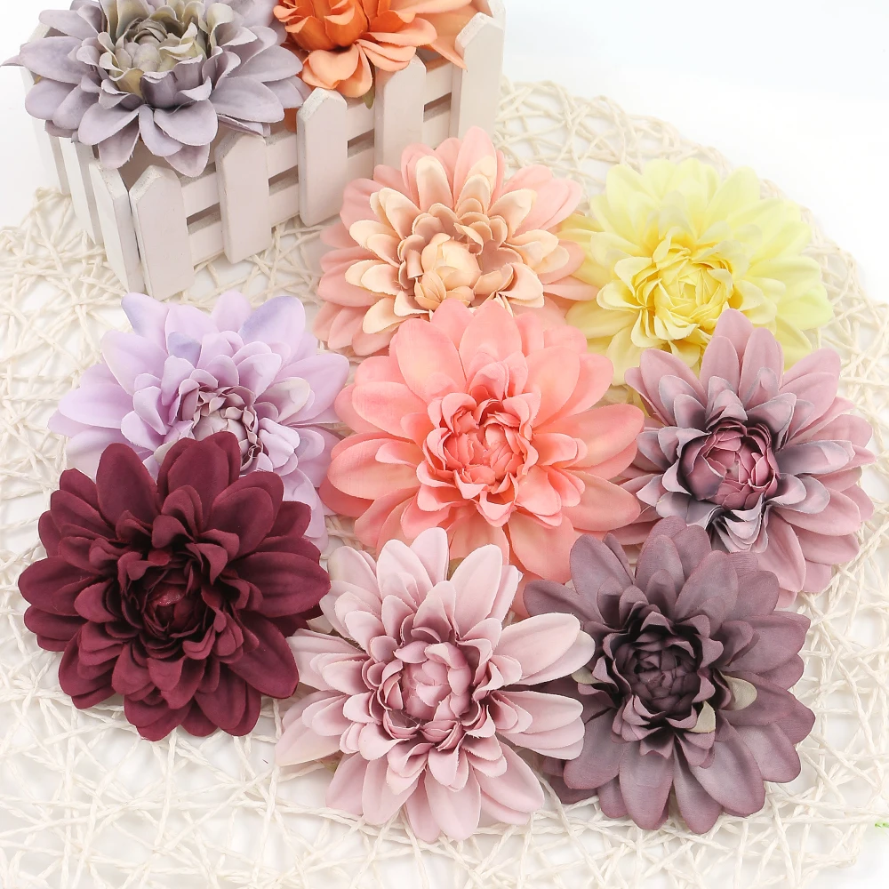 3/5Pcs Künstliche Blumen Seide Rose Kopf Große Gefälschte Blumen Für Wohnkultur Kranz Zubehör Braut Hochzeit Ehe dekoration – Detail 7