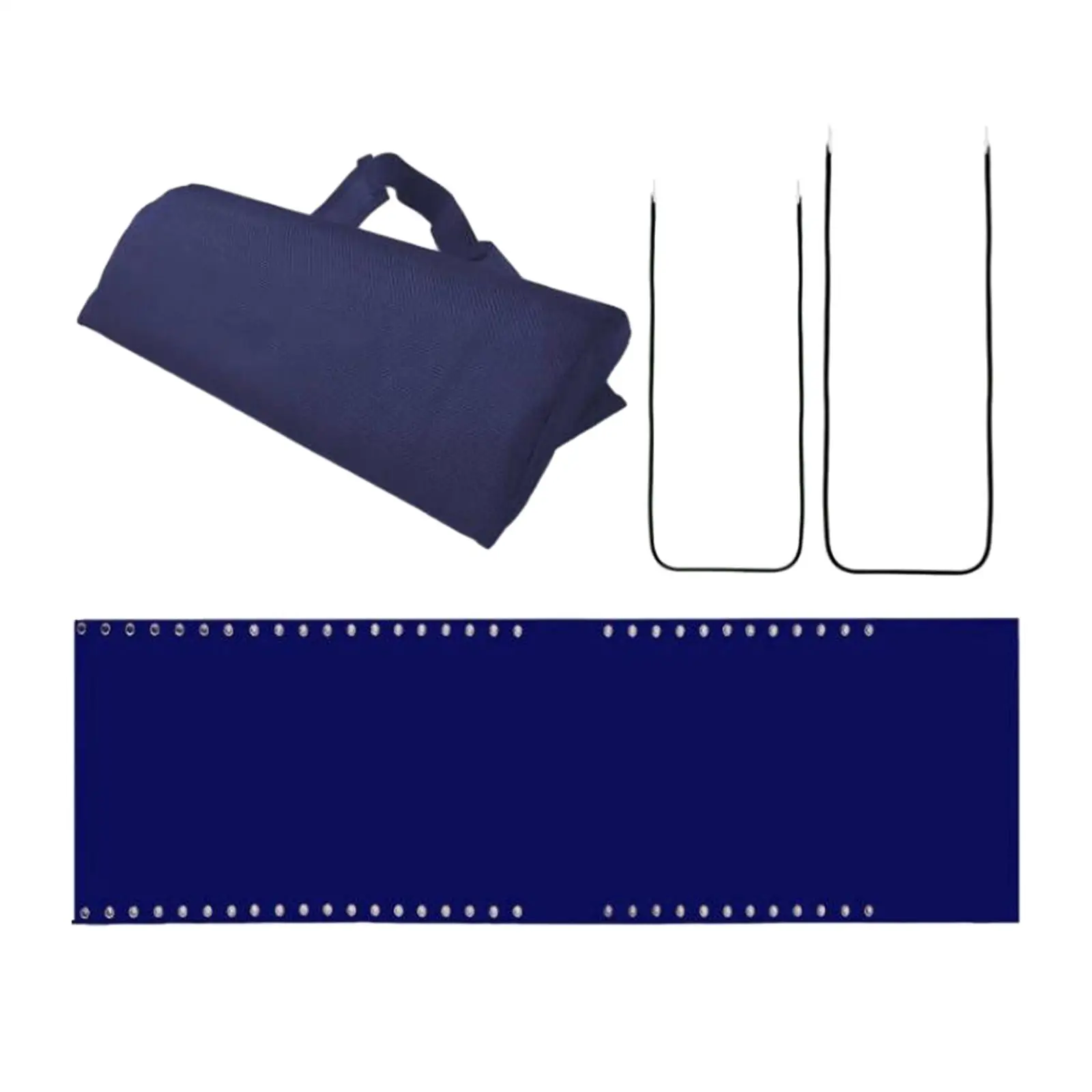 Lounge Chair Cloth Lounger Replacement Cloth Install Rope 63inchx19inch with Pillow recliner for Outdoor Camping Recliners