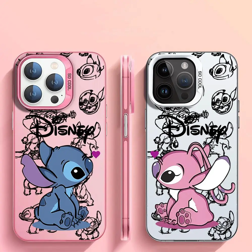 Disney Cute Stitch etui na telefon Apple iPhone 15 Pro Max 13 14 Plus 12 Mini 11 Pro XR 8 SE 7 6S XS MAX etui