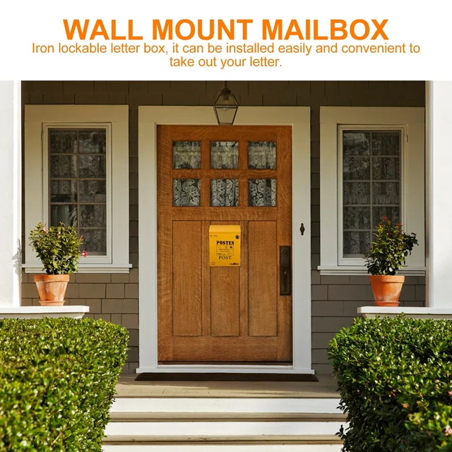 1 Pc Záró Levéldoboz Szüreti Javaslat Doboz Rusztikus Újságdoboz Vintage Dekoratív Öntött Otthon - Image 4