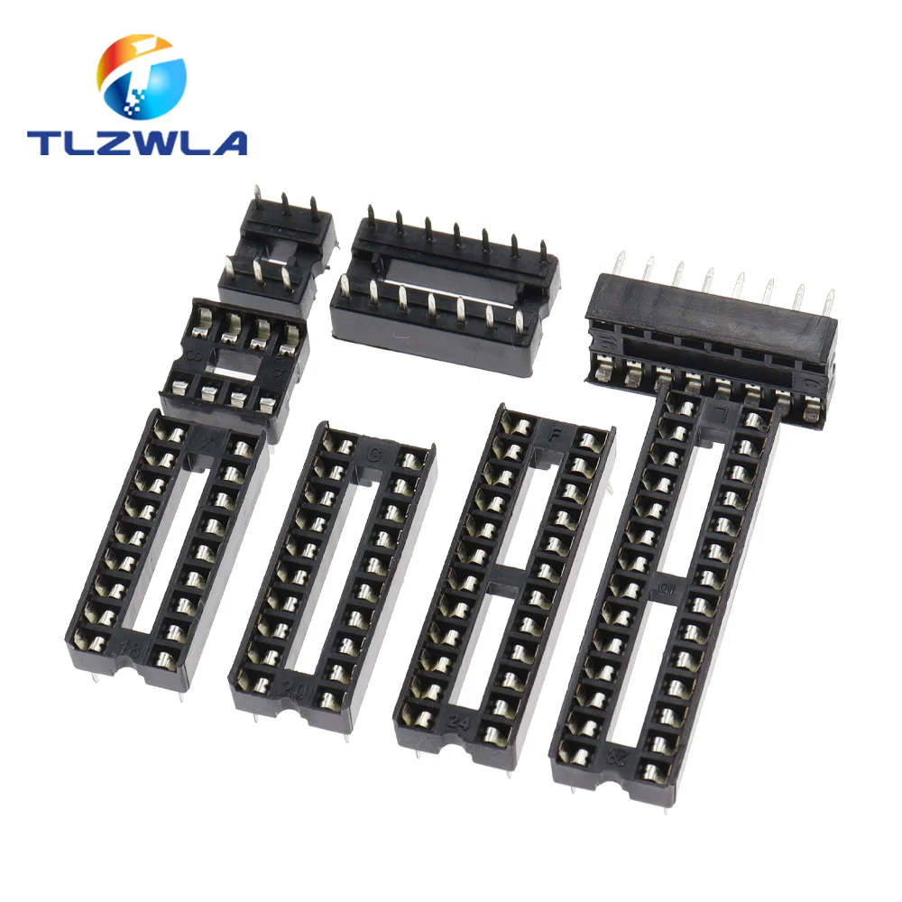 IC Socket 10PCS DIP6 DIP8 DIP14 DIP16 DIP18 DIP20 DIP28 DIP40