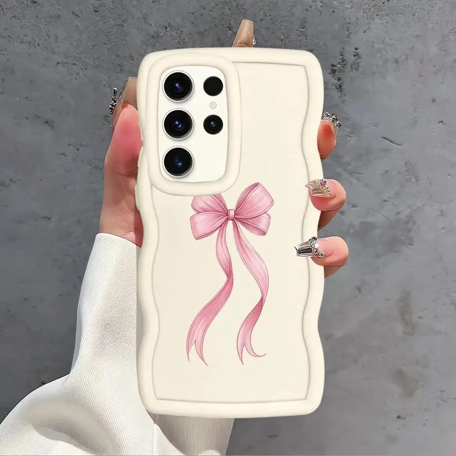 Fashion Pink Bow Soft Phone Cover Case