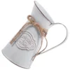 Home Decor Retro Tin Flower Pot Milk Can Vase Bud Metal Pitcher Decorate Small Decorative Jugs Grey Holder 1