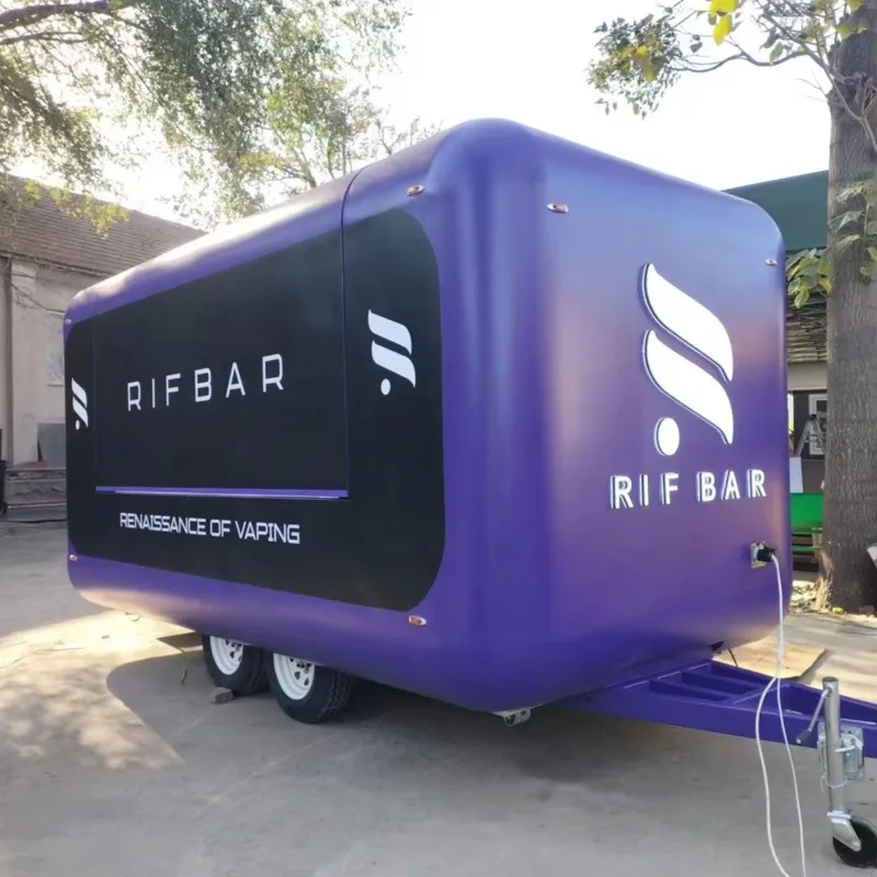 Customized Electric Mobile Multi-functional Commodity Wholesale Retail Food Snack Factory Direct Selling Boutique Trailer 2