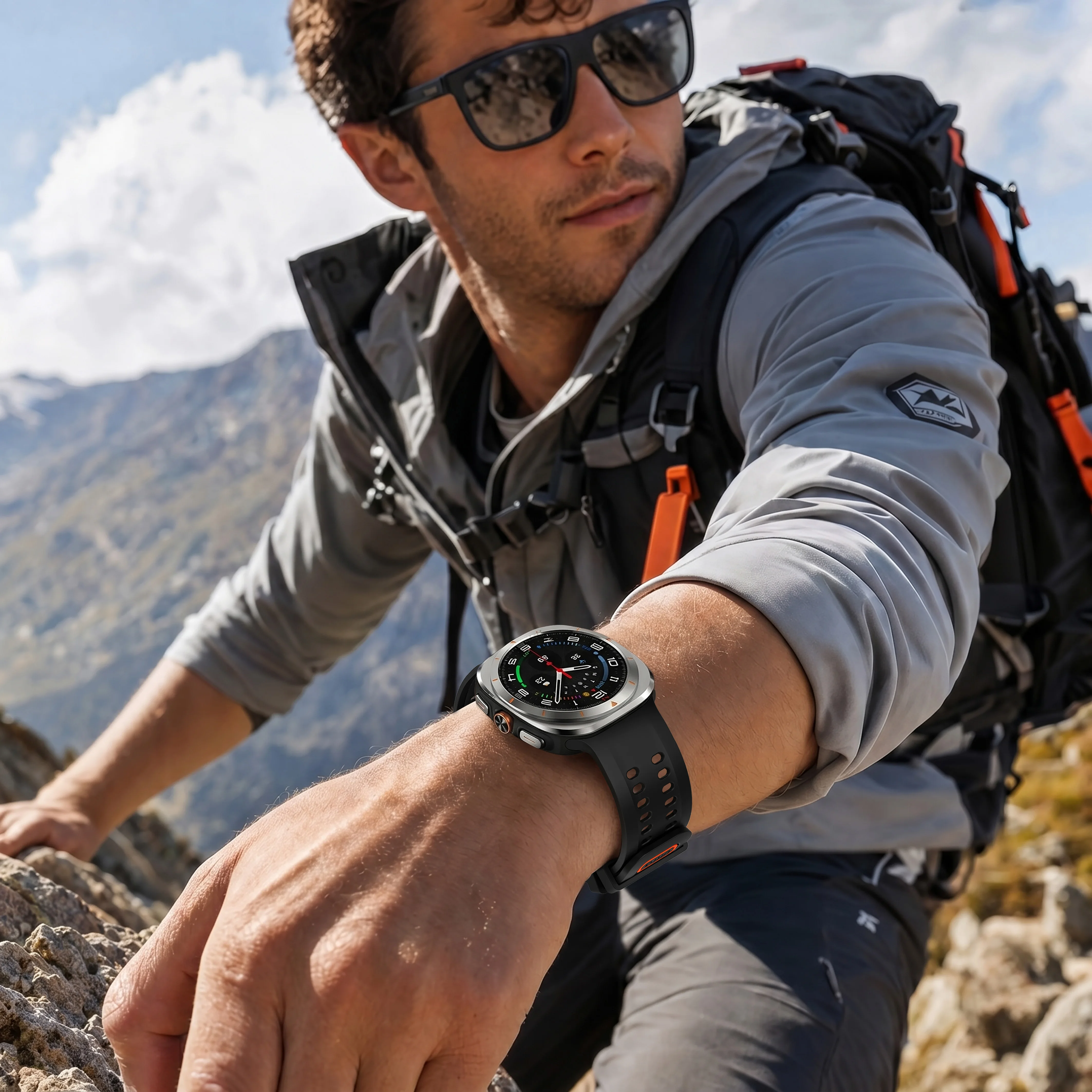 Premium Silicone Breathable Strap - Soft Wristband for Galaxy Ultra 47mm Watch