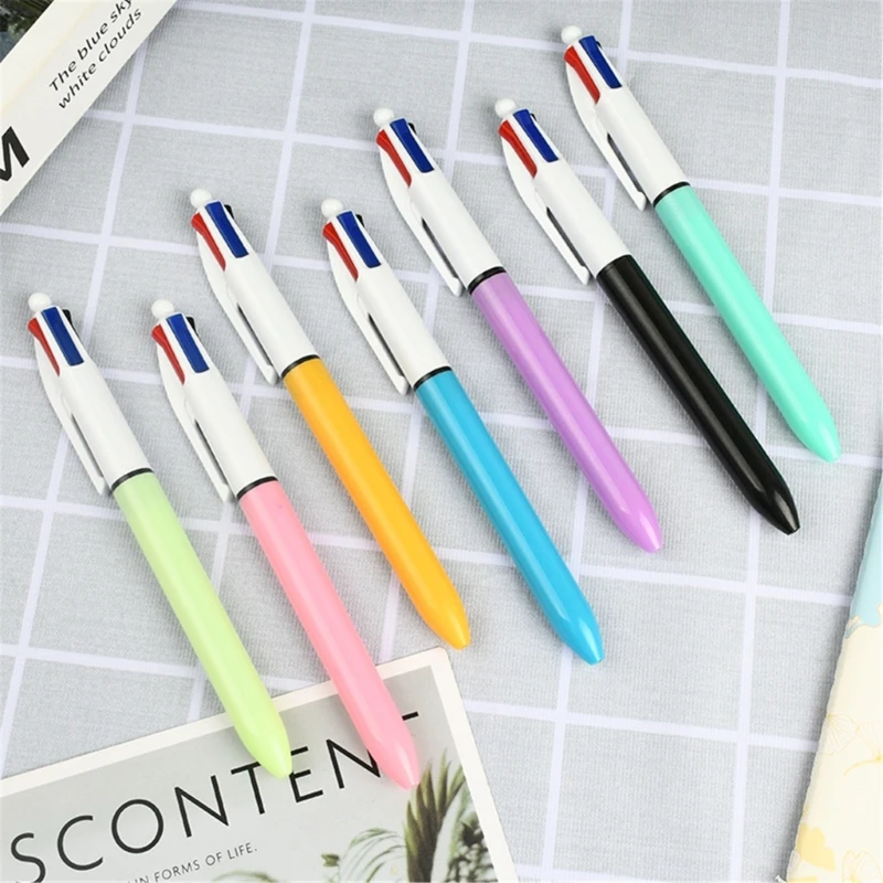 5 Pieces Multicolor Ballpoint Pen 4 Color-in-1 1