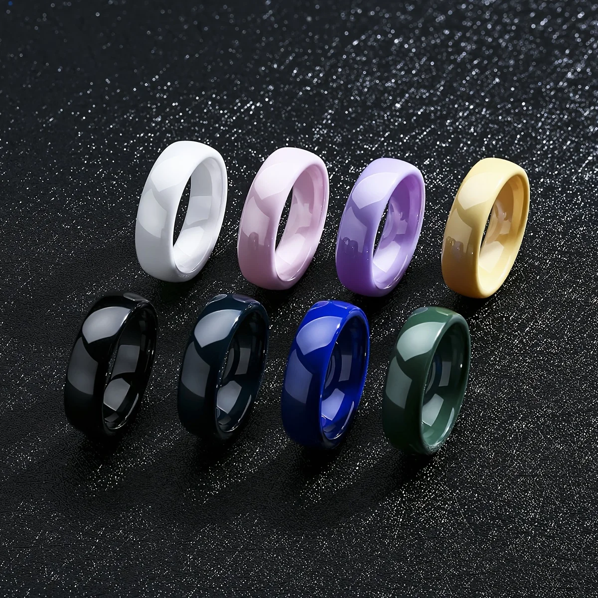 Bague en céramique 6 mm unisexe pour homme et femm - Bague de fiançailles homme chez makeyouwant.fr