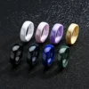 92703-92a6a6.jpg Bague en céramique 6 mm unisexe pour homme et femme, noire, blanche, verte, bleue, violette, simple, alliance de mariage, bague de promesse, bague pour le pouce, assortie, hypoallergénique