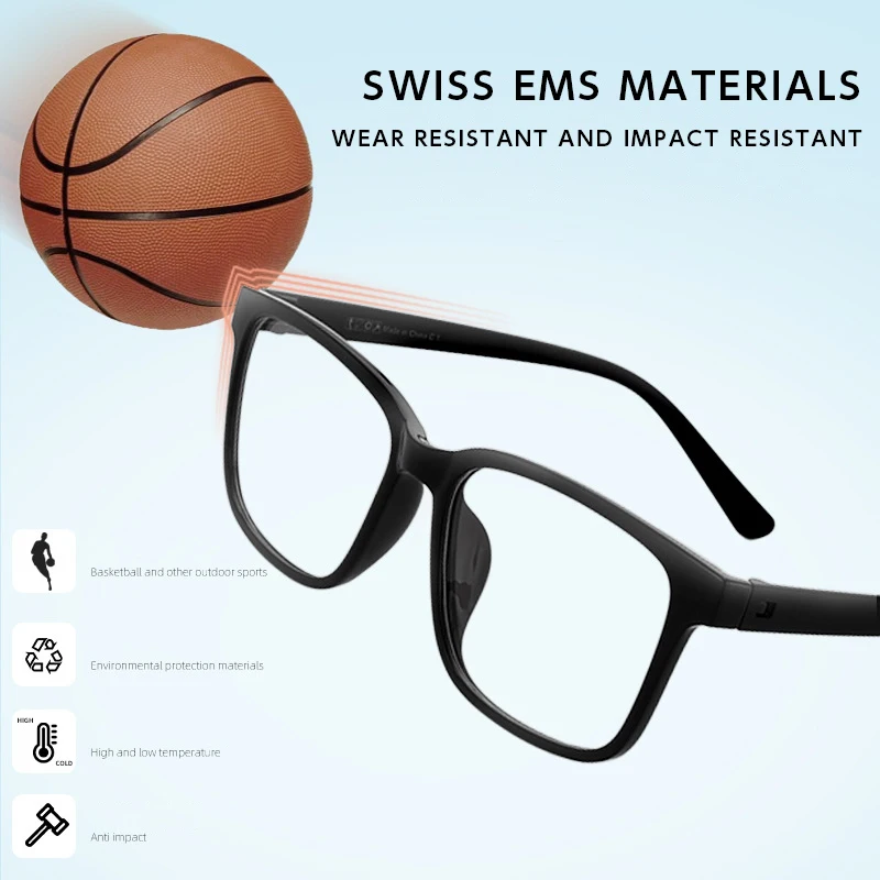 Optical Glasses Frames Ultralight 9g Flexible TR90 For Men and Women Blue Light Blocking Reading