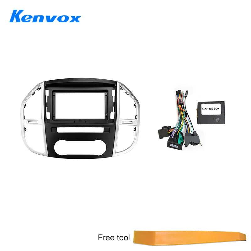 

Car Radio For Mercedes Benz W447 Vito 3 2014 - 2020 Android 2 Din Stereo Mounting Bezel Faceplate Frame Kit