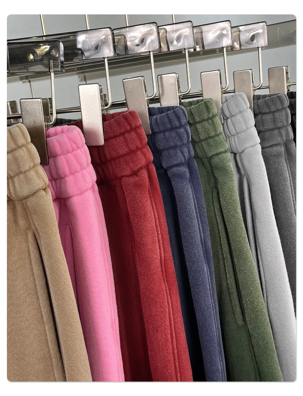 Custom LOGO men's new short BOXY version 370G heavy fleece worn old hooded sweater scimitar wide leg trousers couple suit