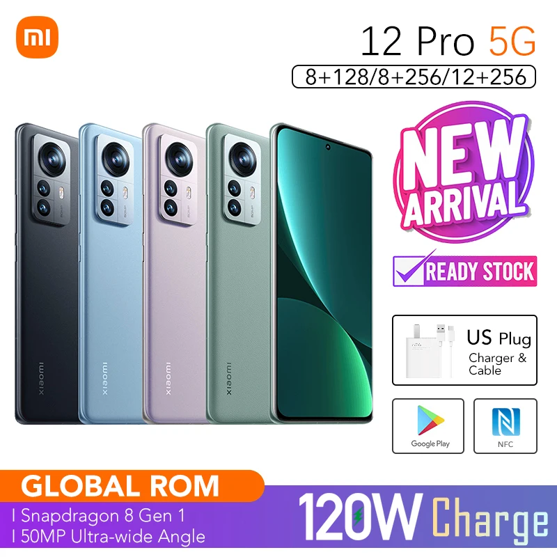 Xiaomi 12 Pro 12gb 256gb 8gb Versão Global 5g Smartphone 100