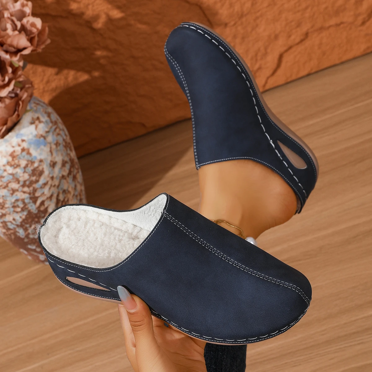 Retro Aushöhlen Dicken Absätzen Sandalen Frauen Sommer Leichte High Heels Hausschuhe Frau Plus Größe Outdoor Plattform Sandalen 43 – Detail 26