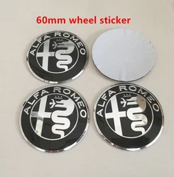 4pcs Car Emblem Wheel Hub Center Cap Badges - Premium Styling Accessories (60mm new black)
