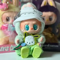 Vêtements de poupée en peluche mignons, tenue Sanrio Hello Kitty, pantalon à bretelles, vêtements de Style mignon pour poupée Labubu, accessoires cadeau 2