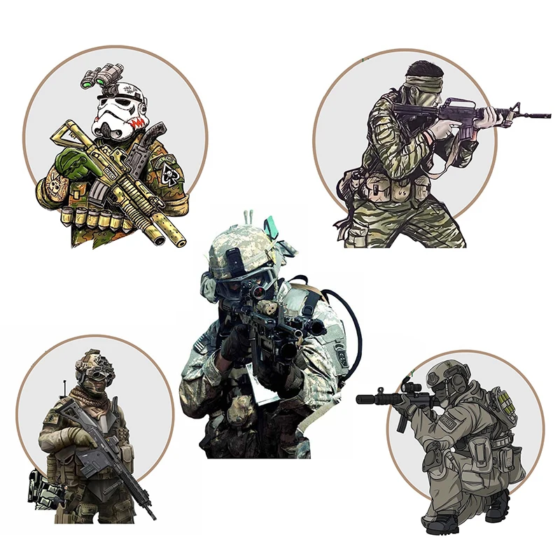 

V1652# Airborne Division Close Quarters Combat Special Forces Vinyl Car Sticker Laptop Travel Luggage Decal Car Stylin
