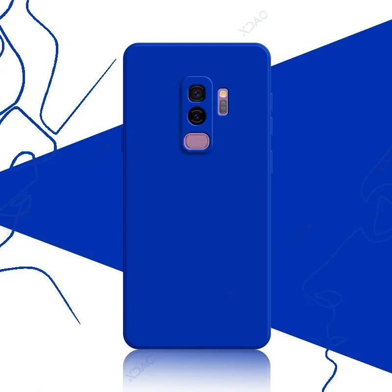 Luxury Original Square Liquid Silicone Waterproof Phone Case Cover, 360° Protection, Soft Touch Finish