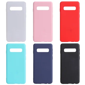 Custodia morbida in silicone colorato per custodie protettive per telefono Samsung Galaxy S10 Plus S10E S 10 5G