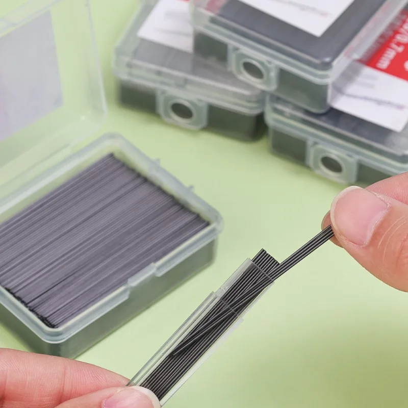 2000-1000Pcs 2B 연필 리드 리필 0.5/0.7mm 기계식 연필 교체 리드 연필 리필 학생 지울 수있는 쓰기 편지지